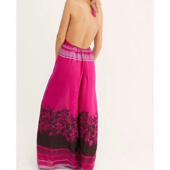 New free people palm beach halter jumpsuit size XS - Picture 6 of 12